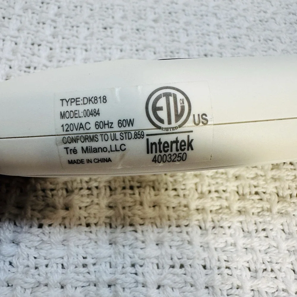 INSTYLER Straight‎ UP Ceramic Straightening Brush Model 00484 White DK818-Tested